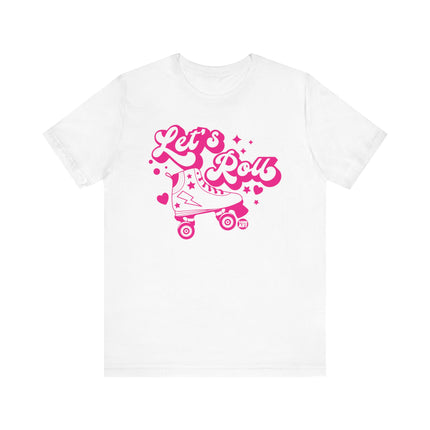 Let's Roll Roller Skate Retro Tee, Retro Roller Skate Tshirt