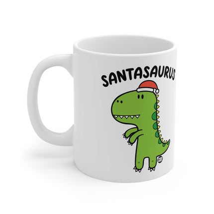 Santasaurus Dinosaur  Christmas Ceramic Mug