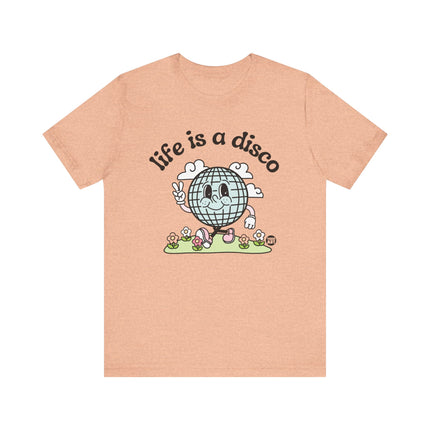 Life is a Disco Tee, Cute Disco Ball Tshirt