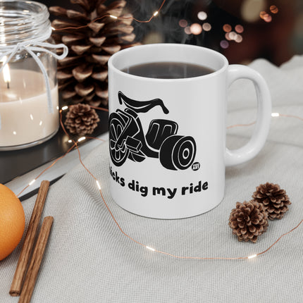 Chicks Dig My Ride Ceramic Mug