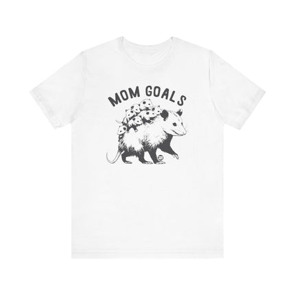 Cute "MOM GOALS" POSSUM Tee Shirt