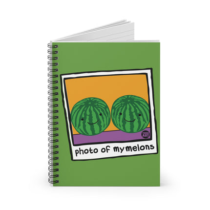 Photo of My Melons Spiral Notebook - Ruled Line