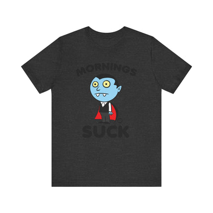 Cute "MORNING SUCK" DRACULA Tee Shirt