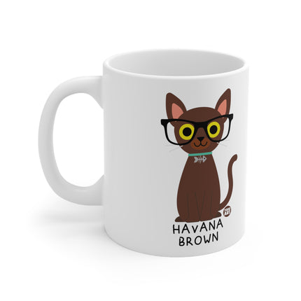 Bow Wow Meow Havana Brown Ceramic Mug