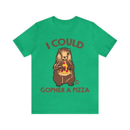 Gopher a Pizza Unisex Short Sleeve Tee