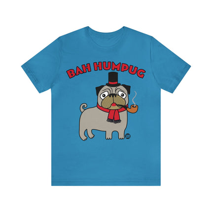 Bah Humpug Pug Christmas Unisex Short Sleeve Tee