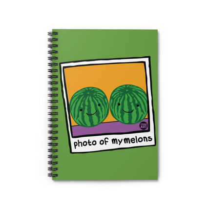 Photo of My Melons Spiral Notebook - Ruled Line