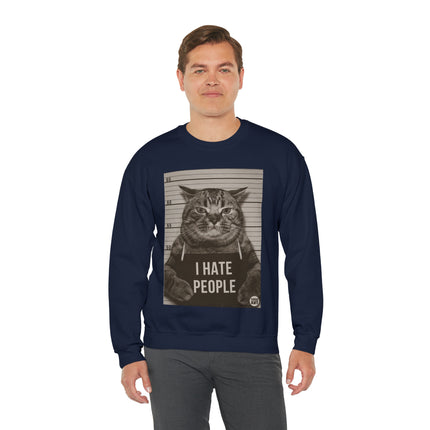 I Hate People Cat Crewneck Sweatshirt