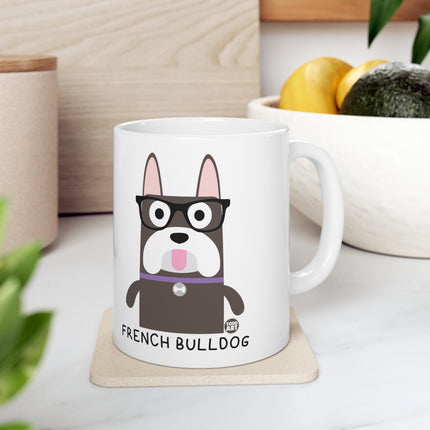 Bow Wow Meow French Bulldog Ceramic Mug