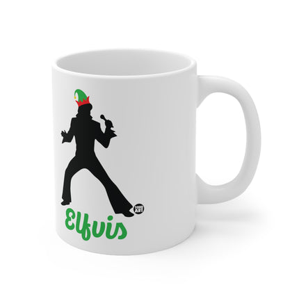 Elvis Elfvis Christmas Ceramic Mug