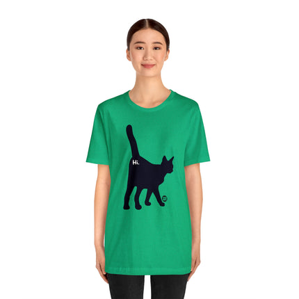 Cat Butt Hi Unisex Short Sleeve Tee