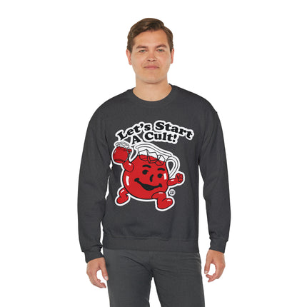 Let's Start a Cult Kool Aid Man Crewneck Sweatshirt