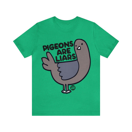 Pigeons Are Liars Unisex Short Sleeve Tee