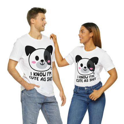 Cute As Shit Dog Unisex Tee