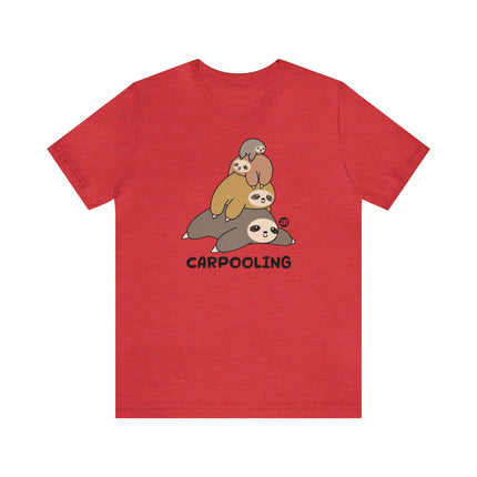 Sloth Stack Carpooling Unisex Tee