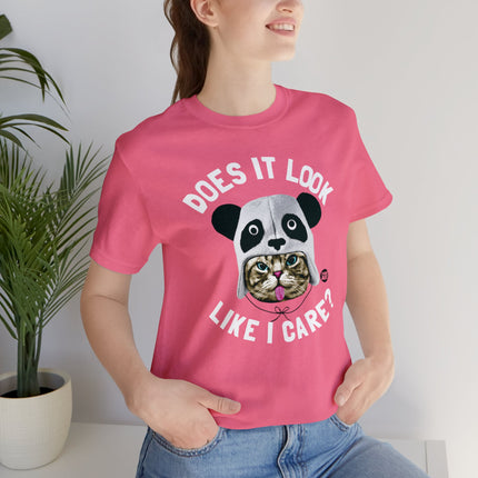 Does It Look Like I Care Cat Unisex Tee