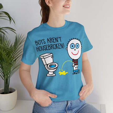 Boys Aren't Housebroken Unisex Tee