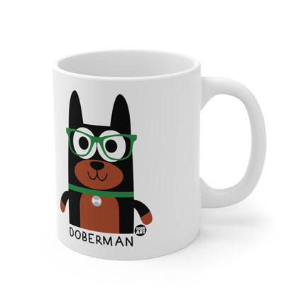 Bow Wow Meow Doberman Ceramic Mug