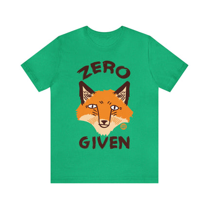 Zero Fox Given Unisex Short Sleeve Tee