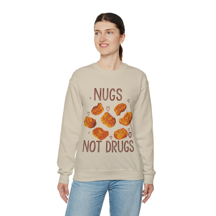 Nugs Not Drugs Chicken Nugget Crewneck Sweatshirt