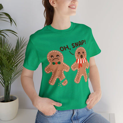 Oh Snap Gingerbread Cookie Xmas Unisex Tee