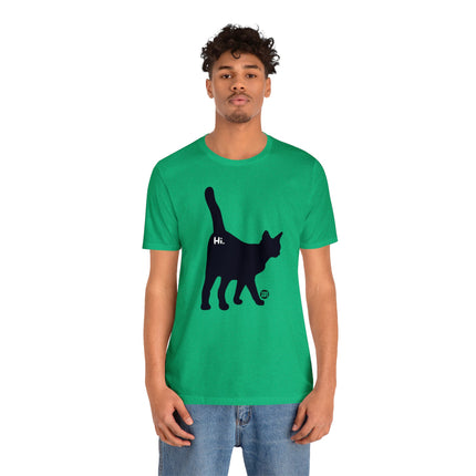 Cat Butt Hi Unisex Short Sleeve Tee