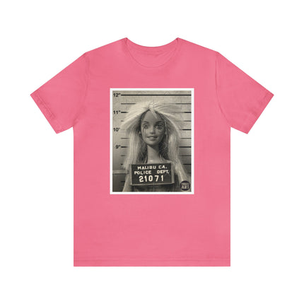 Barbie Mugshot Unisex Short Sleeve Tee