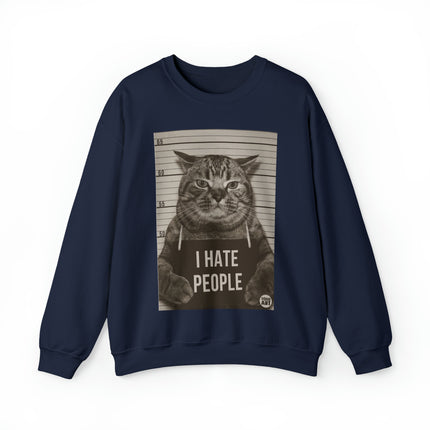 I Hate People Cat Crewneck Sweatshirt