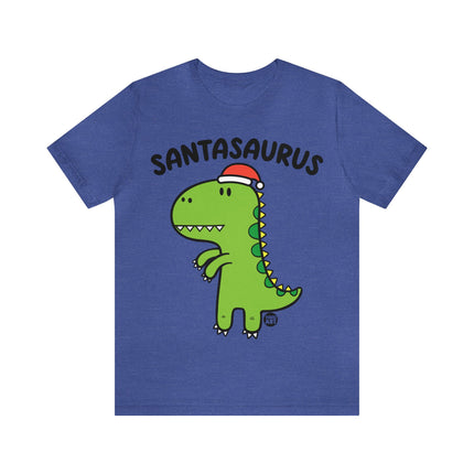 Santasaurus Dinosaur Christmas Unisex Tee