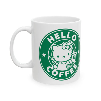 Hello Coffee Ceramic Mug