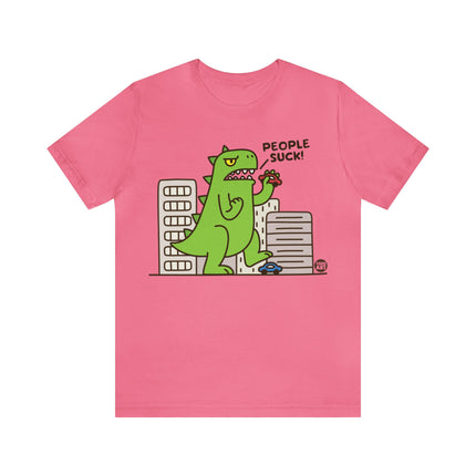 People Suck Godzilla Unisex Short Sleeve Tee