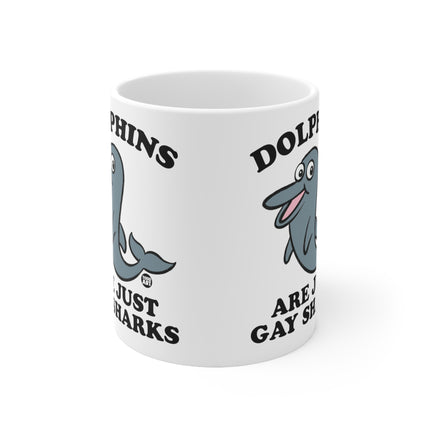 Dolphins gay Sharks Ceramic Mug