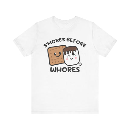 Funny "SMORES BEFORE WHORES" Tee Shirt