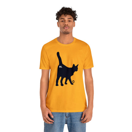 Cat Butt Hi Unisex Short Sleeve Tee