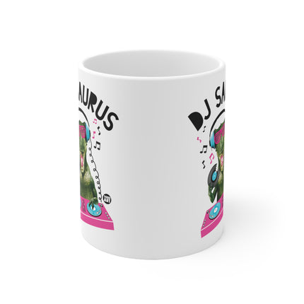 DJ Saurus Ceramic Mug