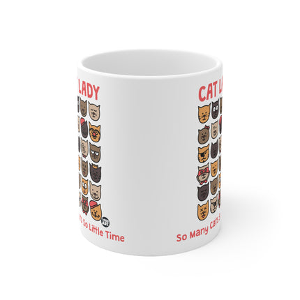 Cat Lady So Many Cats Ceramic Mug
