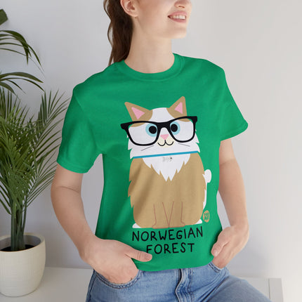 Bow Wow Meow Norwegian Forest Unisex Tee