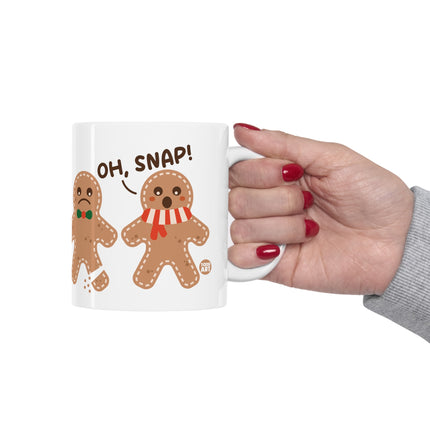 Oh Snap Gingerbread Man Christmas Mug