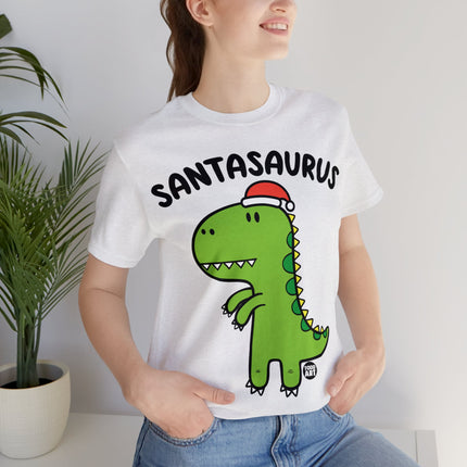 Santasaurus Dinosaur Christmas Unisex Tee