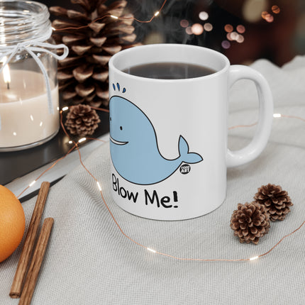 Blow Me Whale Ceramic Mug