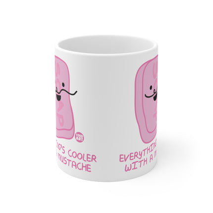 Cooler With Mustache Ceramic Mug