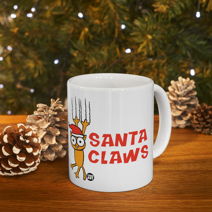 Santa Claws Cat Christmas Ceramic Mug