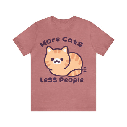 More Cats Less People Unisex Short Sleeve Tee