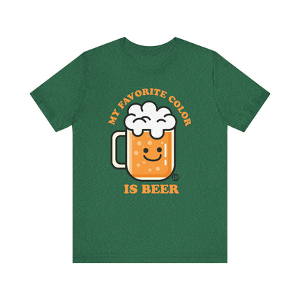 Funny "MY FAVE COLOR IS BEER" Tee Shirt