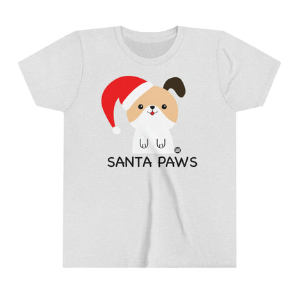 Santa Paws Dog Kids Short Sleeve Tee