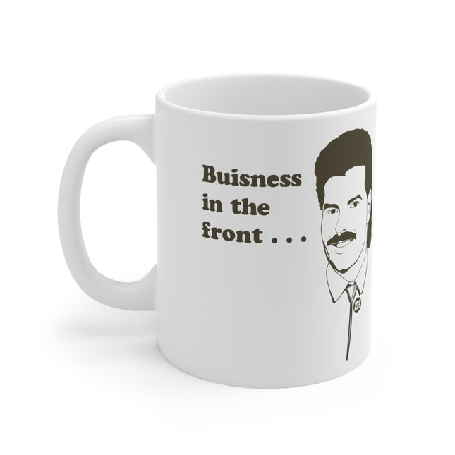 Business Front party back Mullet Ceramic Mug