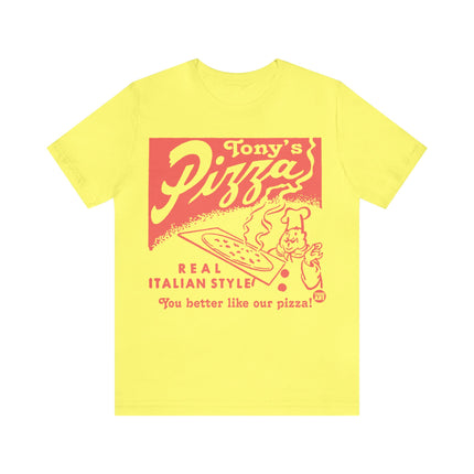 Retro Ton't Pizza Unisex Short Sleeve Tee