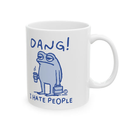 Dang I Hate People Frog Ceramic Coffee Mug