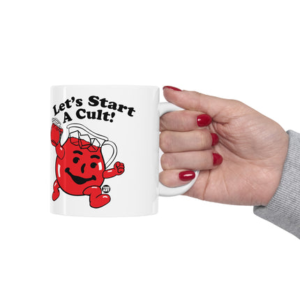 Let's Start a Cult Kool Aid Man Ceramic Mug