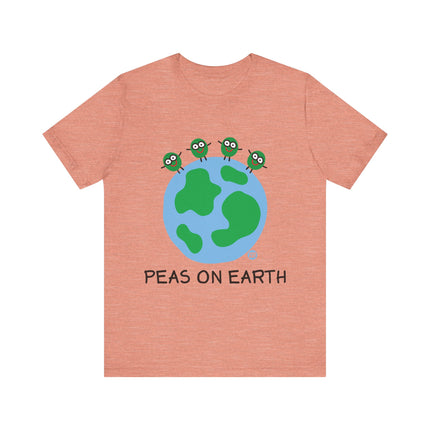 Cute "PEAS ON EARTH" Tee Shirt